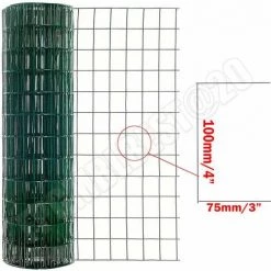 DAY PLUS Volière Fil Carré Volière Cage Chaîne Lien Clôture Jardin Clôture Clôture Galvanisé Nouveau