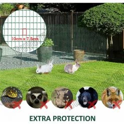 DAY PLUS Clôture De Jardin Clôture En Treillis Métallique Clôture De Jeu Clôture En Maille Treillis Soudé 25 Mètres -Grillage et accessoire Soldes 64101075 4