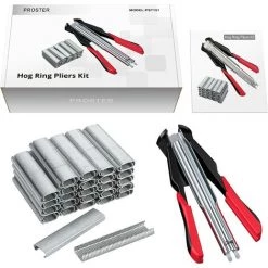 MONLY Agrafeuse Automatique De Clôture De Pince De Circlips De Pince De Fil Avec 2500PCS Anneaux Galvanisés De Type C Pour Des Mailles Et Des Filets De Clôture Cages Macota -Grillage et accessoire Soldes 66080300 4