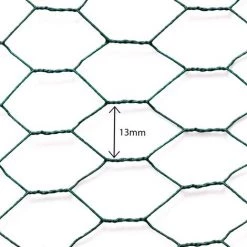 IDMARKET Grillage Pour Poules Vert 1x25M Maille 13mm Triple Torsion Clôture Souple Jardin Animaux -Grillage et accessoire Soldes 66095675 3