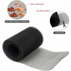 LIFCAUSAL 18 * 800 Cm Plastique Gouttière Garde Maille Protecteur Feuille Protection Couverture Filet Gouttière Net -Grillage et accessoire Soldes 66806749 3