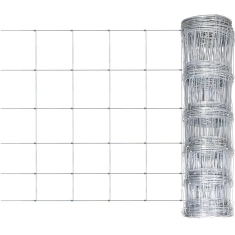 LES TENDANCES Clôture De Jardin Acier Galvanisé 50x1,6 M Argenté 1 LES TENDANCES Clôture De Jardin Acier Galvanisé 50x1,6 M Argenté