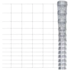 LES TENDANCES Clôture De Jardin Acier Galvanisé 50x1,5 M Argenté