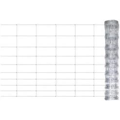 LES TENDANCES Clôture De Jardin Acier Galvanisé 50x1,5 M Argenté