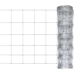 TRUE DEAL Clôture De Jardin Acier Galvanisé 50x0,8 M Argenté