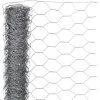 Nature Grillage Métallique Hexagonal 0,5 X 10 M 25 Mm Acier Galvanisé - Gris