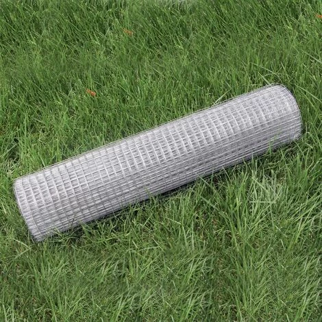 WILTEC Grillage Mailles Grille Métallique Volière Acier Galvanisé 1mx25m Épaisseur Fil 0,7mm Maille 12x12mm 3 WILTEC Grillage Mailles Grille Métallique Volière Acier Galvanisé 1mx25m Épaisseur Fil 0,7mm Maille 12x12mm – Image 3