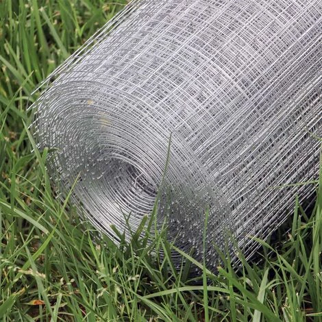 WILTEC Grillage Maille Grille Métallique Volière Acier Galvanisé 1mx25m Épaisseur Fil 0,75mm Maille 16x16mm 2 WILTEC Grillage Maille Grille Métallique Volière Acier Galvanisé 1mx25m Épaisseur Fil 0,75mm Maille 16x16mm – Image 2