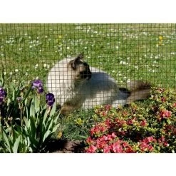 Nortene Grillage Métal Plastifié "Fensanet Plast 25" - 0,50 X 5 M - 25,4 X 25,4 X 0,85/1,2 Mm